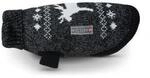 Wolters Strickpullover Elch mit Glitzer Hundezubeh&ouml;r schwarz/ silber 20 cm