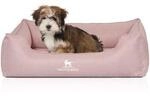 Knuffelwuff Orthop&auml;disches Hundebett Luisa aus Velours mit feinem Handwebcharakter