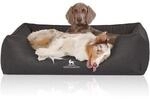 Knuffelwuff Orthop&auml;disches Hundebett Columbia aus laser-gestepptem Kunstleder