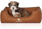Knuffelwuff Orthop&auml;disches Hundebett Chesapeake aus Laser gestepptem marmoriertem