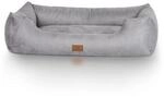 Knuffelwuff Hundebett Dreamline aus Velours grau XXL