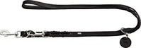 Hunter Verstellbare F&uuml;hrleine Solid Education schwarz 1,8 cm, 2 m