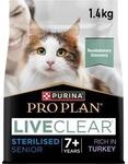 PRO PLAN Liveclear Sterilised Senior 7+ Truthahn 1,4 kg