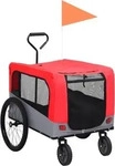 VidaXL 2-in-1 Fahrradanh&auml;nger rot