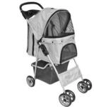 VidaXL Hundetransporter 37x80x99 (B x T x H) grau