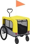 VidaXL 2-in-1 Fahrradanh&auml;nger gelb