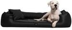 Tierlando GOOFY Kunstleder - Orthop&auml;disches Hundebett >>inkl. Matratzenschoner