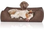 Knuffelwuff Hundebett Scottsdale aus Kunstleder braun XXL