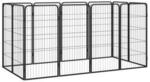 VidaXL Hunde Laufstall Stahl Pulverbeschichtet Freilaufgehege mehrere Auswahl 2 m, 1