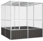 VidaXL Vogelk&auml;fig Verzinkter Stahl Vogelvoliere Vogelhaus mehrere Auswahl 2,14 m,