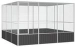 VidaXL Vogelk&auml;fig Verzinkter Stahl Vogelvoliere Vogelhaus mehrere Auswahl 3,02 m,