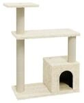 VidaXL Kratzbaum mit Sisal-Kratzs&auml;ulen 70cm creme
