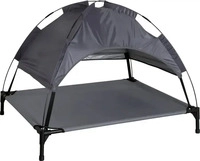 Kerbl Pet Hundeliege Vacation Top mit Sonnendach, Grau, 105x86x75 cm