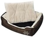 VidaXL Hundebett Braun und Beige 80 cm, 80 cm, 21 cm