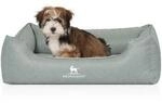 Knuffelwuff Orthop&auml;disches Hundebett Luisa aus Velours mit feinem Handwebcharakter