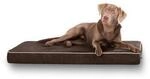 Knuffelwuff Hundematte Maui aus Velours mit 9cm Schaumstoff braun XXXL