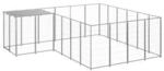 VidaXL Hundezwinger silber 3,3 m, 3,3 m, 1,1 m