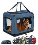 Lionto Hundetransportbox - faltbar - blau XL
