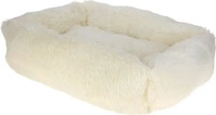 Kerbl Pet Kuschelbett Fluffy, Creme, Eckig, 80x60cm