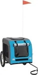 VidaXL Fahrradanh&auml;nger Hund 125 x 64 x 66 cm (L x B x H) blau