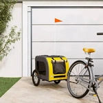 VidaXL Fahrradanh&auml;nger Hund 125 x 64 x 66 cm (L x B x H) gelb