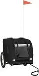 VidaXL Fahrradanh&auml;nger Hund 125 x 64 x 66 cm (L x B x H) schwarz