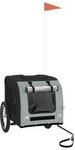 VidaXL Fahrradanh&auml;nger Hund 125 x 64 x 66 cm (L x B x H) grau