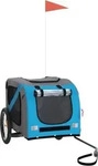 VidaXL Fahrradanh&auml;nger Hund 133,5 x 69 x 73,5 cm (L x B x H) blau
