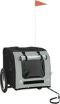VidaXL Fahrradanh&auml;nger Hund 55 x 80 x 55 cm (L x B x H) grau
