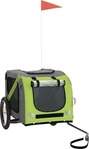 VidaXL Fahrradanh&auml;nger Hund 133,5 x 69 x 73,5 cm (L x B x H) gr&uuml;n