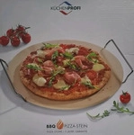 K&uuml;chenprofi Pizza Stein inkl. Gestell rund, 30 cm