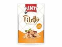 Sparpaket RINTI Filetto Huhn & Hühnerherzen in Jelly 48x100g Beutel Hundenassfutter