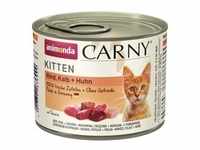 Animonda Kitten Geflügel und Rind Carny 200 Gramm Katzennassfutter