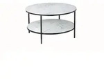 SalesFever Couchtisch &Oslash; 80 cm mit 2 Ablagen