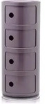 Kartell COMPONIBILI Container 4 Elemente - Silver