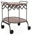 Kartell Gastone Servierwagen mit Rollen 68x62x70 cm - Pflaume matt