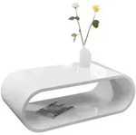 SalesFever Couchtisch 120x60x40 cm wei&szlig;