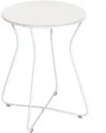 Fermob COCOTTE Hocker aus Stahl 45x34x45 cm - Baumwollwei&szlig;