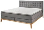 Sun Garden BX 2290 Westwood Boxspringbett Massivholz/Stoff mit TFK-Matratze -...