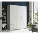Pol Power Valencia Kleiderschrank Laminat 3 T&uuml;ren 155x195x60 cm