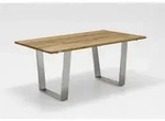 Niehoff Noah Tisch Edelstahl Trapezkufe/Teak 160x95 cm bis 260x95 cm