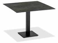Niehoff Bistro Tisch Stahl Quadratisch Graphit/Anthrazit HPL/Stahl