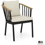 Apple Bee Condor Dining Armstuhl Aluminium/Olefin - Black