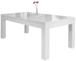 SalesFever Esstisch 180/260x90 cm wei&szlig;