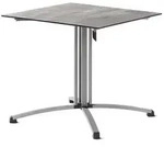 Sieger Gastro Tisch Polytec S&auml;ulenklappgestell 80x80 cm