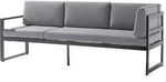 Sieger Adelaide Loungesofa 3-Sitzer Aluminium Eisengrau/Hellgrau - Eisengrau