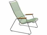 HOUE CLICK Relaxsessel Lounge chair Bambusarmlehnen Stahlgestell Dusty green