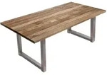 M&ouml;bilia Tisch mit w&auml;hlbaren Tischbeinen 160x77 cm U-Form