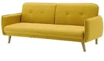 SalesFever 3-Sitzer Sofa Strukturstoff fein - Natur