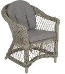 Brafab Kamomill Gartensessel inkl. Sitzkissen Geflecht/Olefin Beige - Beige